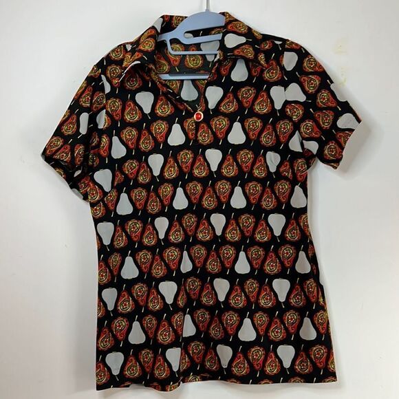 Funky Vintage Women’s Pear Shirt - S/M - Picture 1 of 5